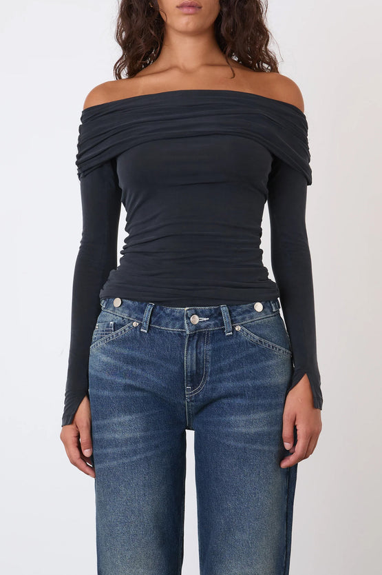 Peachy Den Kylie Top - Graphite