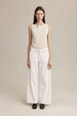 Marle Cross Stitch Jean - Blanc