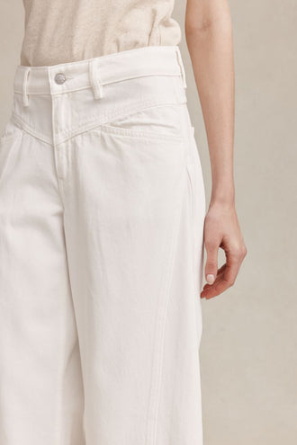 Marle Cross Stitch Jean - Blanc