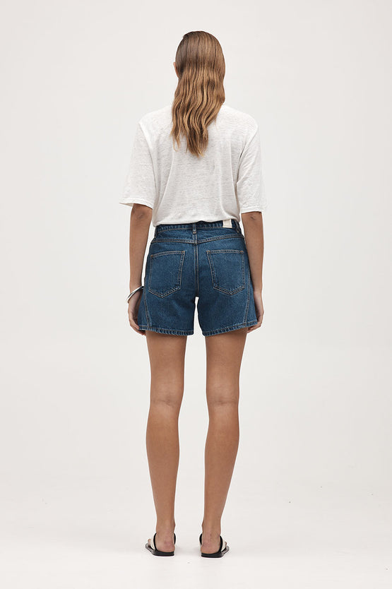Marle Curve Seam Short - Heritage Blue