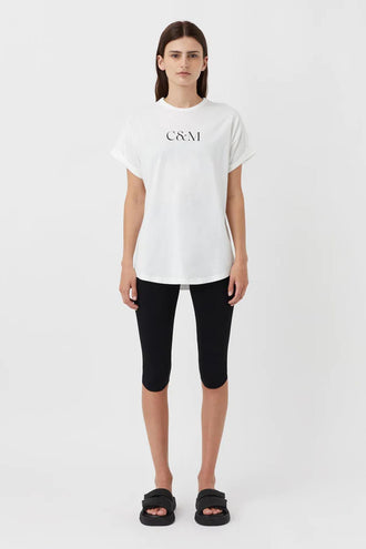 Camilla and Marc Huntington C&M Tee - Soft White