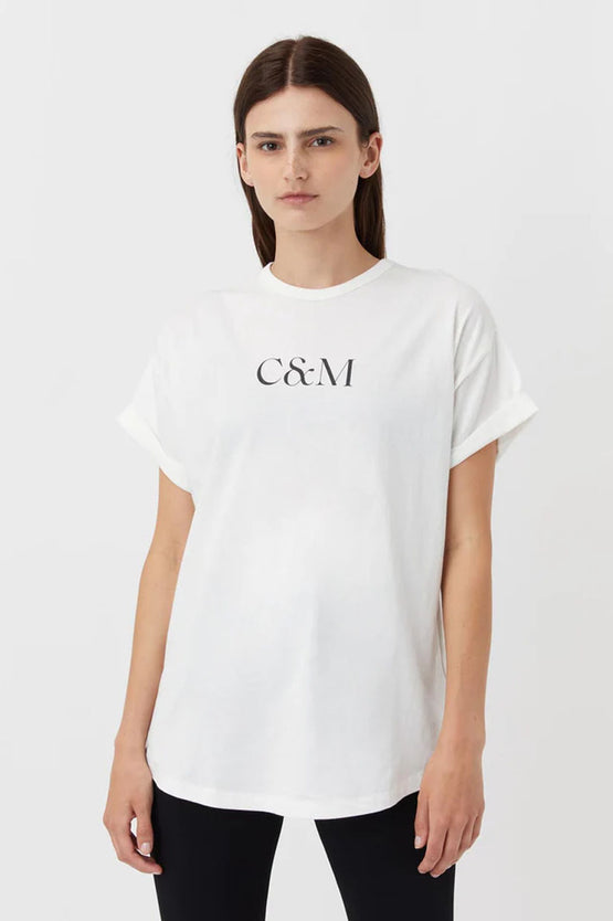 Camilla and Marc Huntington C&M Tee - Soft White