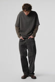 Beach Brains Dream-Layer T-Shirt - Charcoal