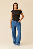 Ruby Emma Crinkle Top - Polka Dot