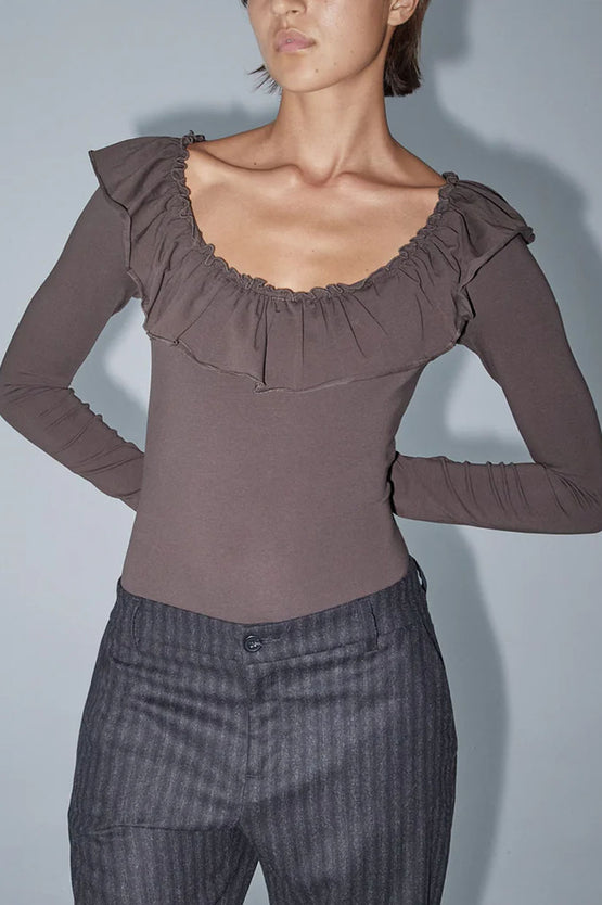 Paloma Wool Fei Bodysuit - Brown