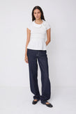Peachy Den Ferdinand Polo Top - Porcelain