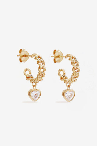 By Charlotte Radiant Curb Hoops - Gold