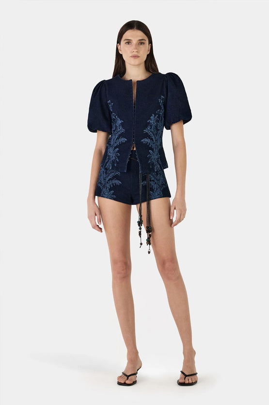 Hansen & Gretel Gia Denim Top - Tropicana