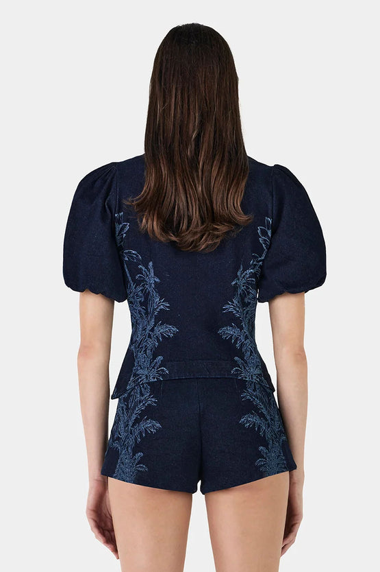 Hansen & Gretel Gia Denim Top - Tropicana