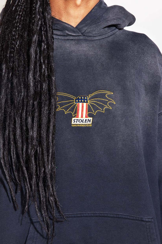 Stolen Girlfriends Club Gothic 1 Hood - Black Wash