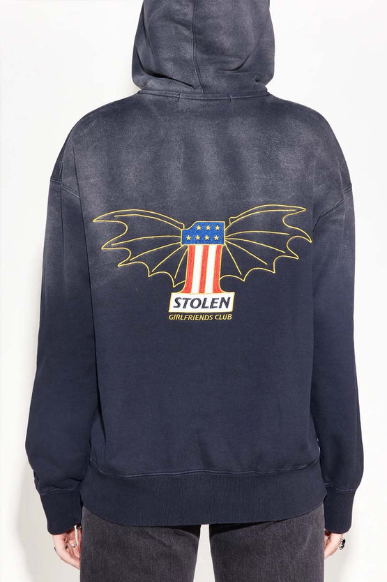 Stolen Girlfriends Club Gothic 1 Hood - Black Wash