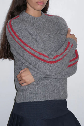 Paloma Wool Grand Slam Knit - Light Grey