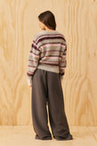 Ruby Velma Sweater - Grey Marle Pink
