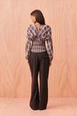 Ruby Riley LS Blouse - Haze Tartan