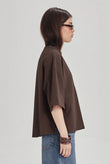 Commoners Womens Heaxy Boxy Tee - Cocoa