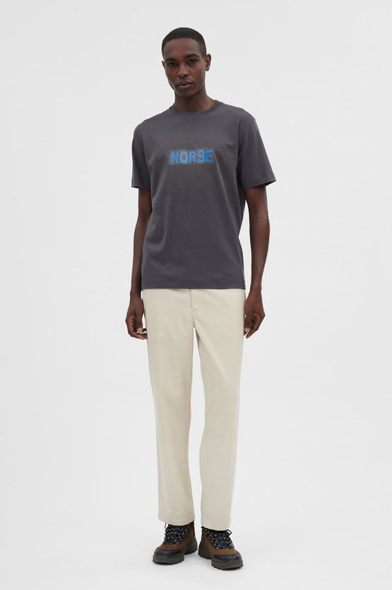 Norse Projects Jakob Interlock Grid T-Shirt - Grey