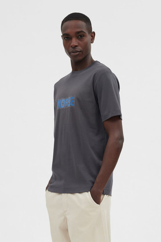 Norse Projects Jakob Interlock Grid T-Shirt - Grey