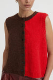 Blanca Isolde Vest - Red