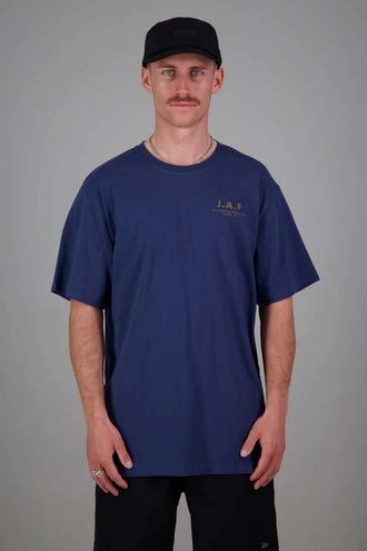 Just Another Fisherman J.A.F Logo Tee - Dark Denim