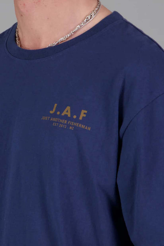 Just Another Fisherman J.A.F Logo Tee - Dark Denim