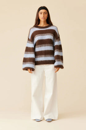 Ruby Josie Sweater - Brown Aqua