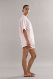 Caitlin Crisp Juno Short - Pink Linen