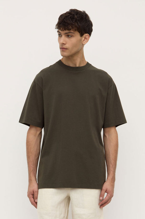 Assembly Knox Organic Oversized Tee - Forest