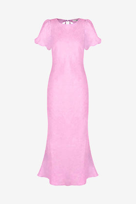 Ruby Kos Linen Dress - Pink