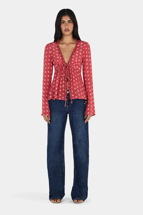 Ownley Kris Top - Polka Splice