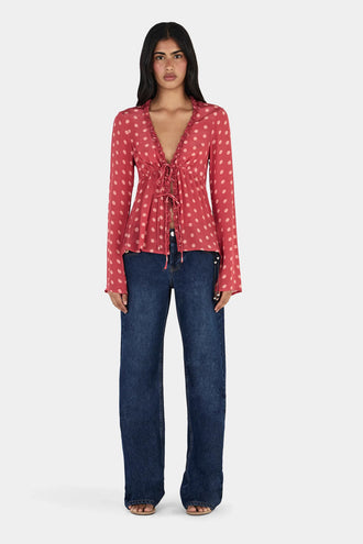 Ownley Kris Top - Polka Splice