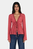 Ownley Kris Top - Polka Splice