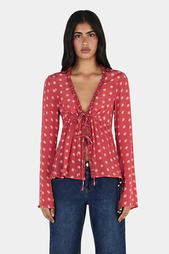 Ownley Kris Top - Polka Splice
