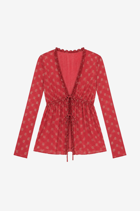 Ownley Kris Top - Polka Splice