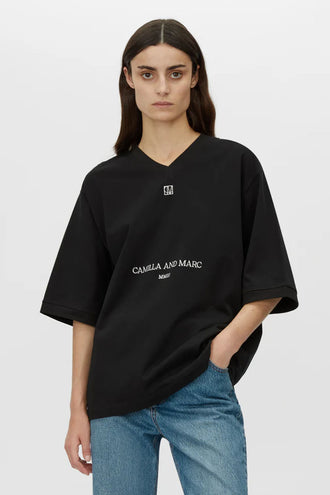 Camilla and Marc Larissa Logo Tee - Black