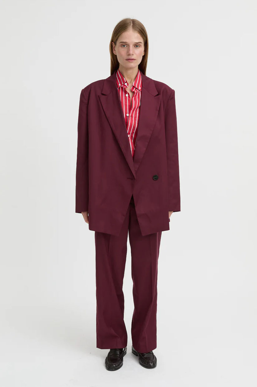 Blanca Lazara Blazer - Burgundy
