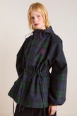 Damson Madder Liu Raincoat - Navy Check