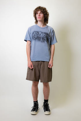 Beach Brains Love Letter Boxy Tee - Sky Blue