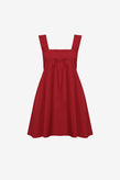 Ruby Margie Tie Minidress - Garnet