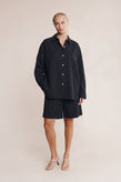 Marle Mella Shirt - Black Pinstripe
