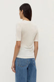 Assembly Mina Silk Knit Tee - White