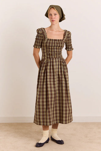 Damson Madder Molly Midi - Cocoa Check