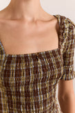 Damson Madder Molly Midi - Cocoa Check