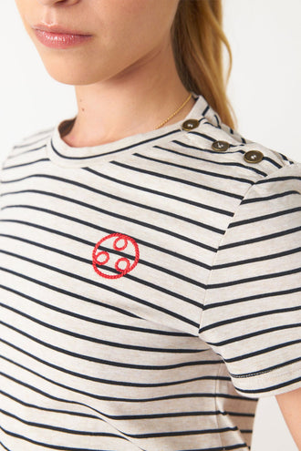 Sylvester Nautical T-Shirt - Oatmeal