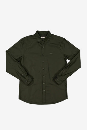 Just Another Fisherman Stamp Work Shirt - Olive