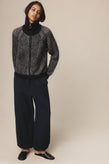 Marle Oscar Zip Up - Black / Greige