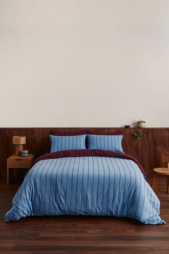 Hommey Quilt Cover - Oxford / Plum