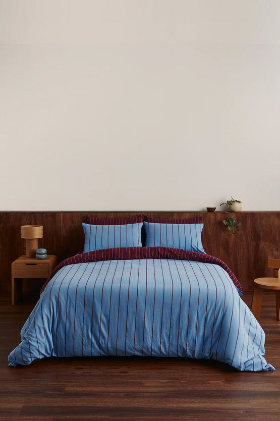 Hommey Quilt Cover - Oxford / Plum
