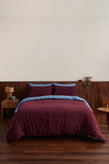 Hommey Quilt Cover - Oxford / Plum