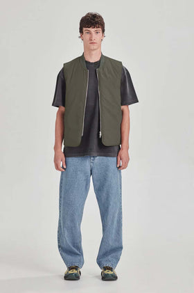 Commones Mens Padded Vest - Olive