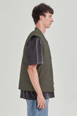 Commones Mens Padded Vest - Olive